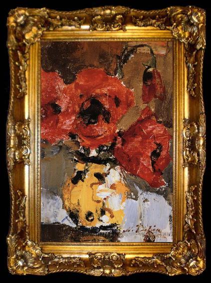 framed  Nikolay Fechin Poppy, ta009-2